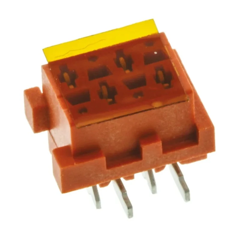 TE Connectivity Micro-MaTch Series Straight Surface PCB Socket 4-Contact 2 Row 1.27 mm Pitch 7-188275-4