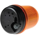 Werma BM 826 Series Yellow Beacon 24V AC/DC Steady Tube, Bracket, Base, Incandescent Bulb, IP65 