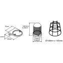 Werma BM 826 Series Yellow Beacon 24V AC/DC Steady Tube, Bracket, Base, Incandescent Bulb, IP65 