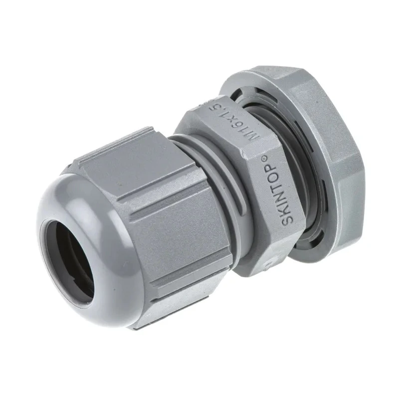 Lapp SKINTOP Series 100 Polyamide Cable Gland With Locknut M16 Thread Size, 4-10mm Cable Diameter 53111010+53119010