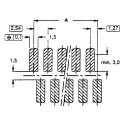 TE Connectivity Micro-MaTch Series Straight Surface PCB Socket, 8-Contact, 2 Row, 2.54 mm Pitch, 1.5A, 230V 7-188275-8