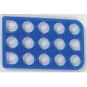 TE Connectivity Rectangular Connector Seals Blue Silicone Rubber Interface Seal MATE-N-LOK Series 794269-1