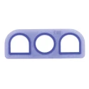 TE Connectivity Rectangular Connector Seals Blue Silicone Rubber Interface Seal 794271-1