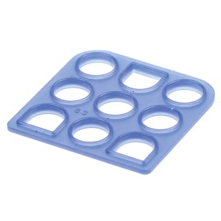 TE Connectivity Rectangular Connector Seals Interface Seal Silicone Rubber Blue MATE-N-LOK Series 794277-1