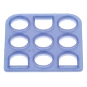TE Connectivity Rectangular Connector Seals Interface Seal Silicone Rubber Blue MATE-N-LOK Series 794277-1