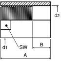 ACE Pneumatic Shock Absorber Stop Collar AH20 for Use with Models 366-3288, 366-3294, 366-3301, 834-241 25mm Length AH20