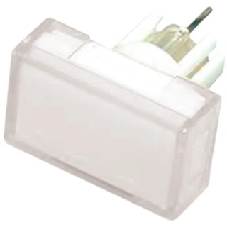 Omron White Rectangular Push Button Lens for Use with A3D Series A3DJ-500W