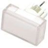Omron White Rectangular Push Button Lens for Use with A3D Series A3DJ-500W