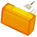 Omron Yellow Rectangular Push Button Lens for Use with A3D Series A3DJ-500Y