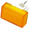 Omron Yellow Rectangular Push Button Lens for Use with A3D Series A3DJ-500Y