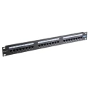 Brand-Rex Cat5e 24 Port RJ45 UTP LSA Patch Panel, 1U Rack Height, Black GPCPNLU24002