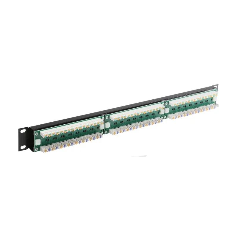 Brand-Rex Cat5e 24 Port RJ45 UTP LSA Patch Panel, 1U Rack Height, Black GPCPNLU24002