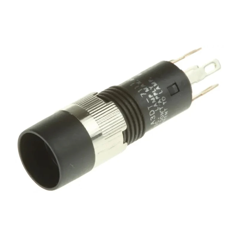 Omron Illuminated Panel Mount Push Button Switch Momentary SPST 8 mm Cutout LED Green Red White Yellow A3DT-7111