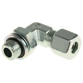 Parker Hydraulic Fitting 24° Angle Steel Zinc Plated 8 mm Hose ID WEE08LRCF