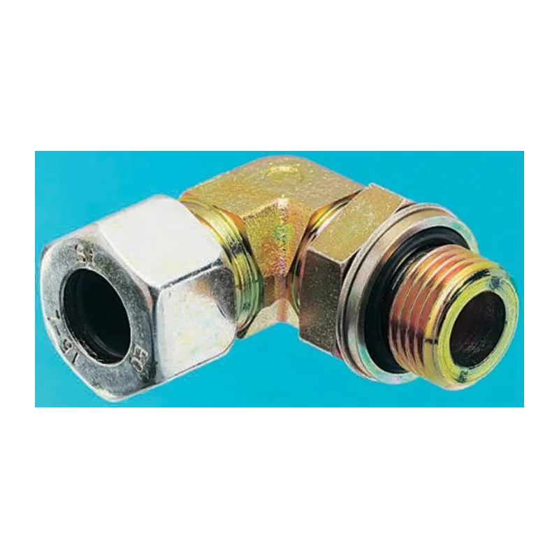Parker Hydraulic Fitting Female G, 90°, Steel Zinc Plated, 10 mm Hose ID WEE10LRCF