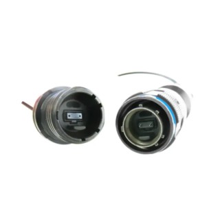 Amphenol Socapex Fibre Optic Connector Receptacle Multimode Single Mode 5dB Insertion Loss MPOFTV20ZNN