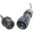 Amphenol Socapex Fibre Optic Connector Receptacle Multimode Single Mode 5dB Insertion Loss MPOFTV20ZNN