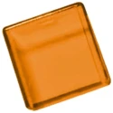APEM Panel Mount Indicator Lens Square Style Amber 18mm Length A0162C