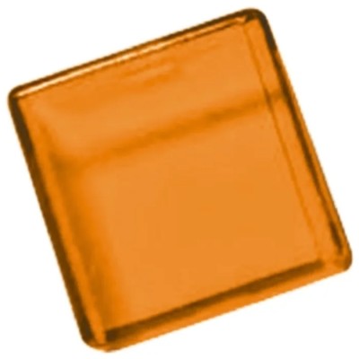 APEM Panel Mount Indicator Lens Square Style Amber 18mm Length A0162C