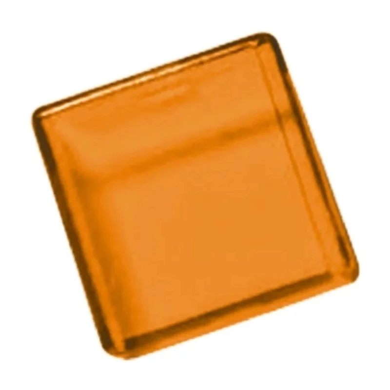 APEM Panel Mount Indicator Lens Square Style Amber 18mm Length A0162C