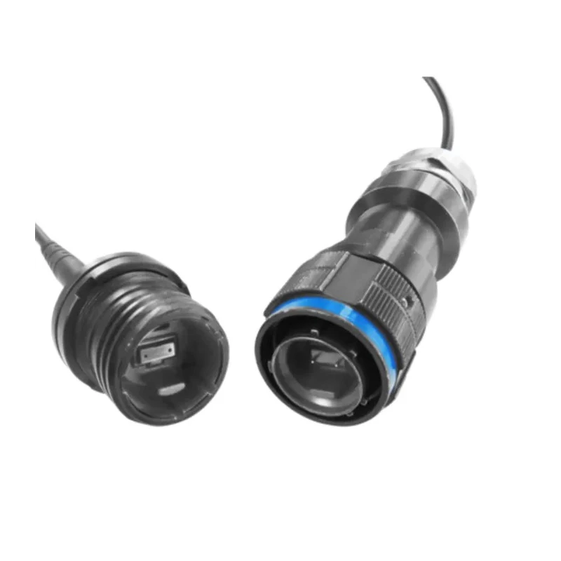 Amphenol Socapex Fibre Optic Connector Multimode Plug MIL-DTL 38999 Series III Size 13 IP68 MPOFTV6MCZNN