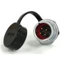 RS PRO Circular Connector, 4 Contacts, Front Mount, M16 Socket Male, IP67 Rated, 500V, 15A, Chrome Plated Brass 233-8164