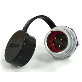 RS PRO Circular Connector, 4 Contacts, Front Mount, M16 Socket Male, IP67 Rated, 500V, 15A, Chrome Plated Brass 233-8164