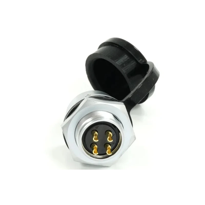 RS PRO Circular Connector, 4 Contacts, Front Mount, M16 Socket Male, IP67 Rated, 500V, 15A, Chrome Plated Brass 233-8164
