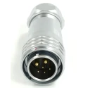 RS PRO Circular Connector, 6 Contacts, Cable Mount, M20 Size, Plug Male, IP67 Rated, Push-Pull Interface, Chrome 233-8171