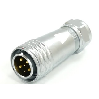 RS PRO Circular Connector, 6 Contacts, Cable Mount, M20 Size, Plug Male, IP67 Rated, 25.5A Current, 500V Voltage 233-8173