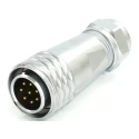 RS PRO Circular Connector 8 Contacts Cable Mount, M20 Size, Plug, Male, IP67, 500V, 10A 233-8175