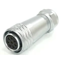 RS PRO Circular Connector, 8 Contacts, Cable Mount, M20 Size, Plug Female, IP67 Rated, 500V, 10A, Chrome Plated 233-8182
