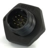 RS PRO Circular Connector Socket Male, 9 Contacts, Rear Mount, 13 mm, Threaded, IP68, 125V 3A 233-8233