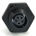 RS PRO Industrial Circular Connector 5 Contacts Rear Mount 13 mm Socket Female IP68 180V 5A 233-8241