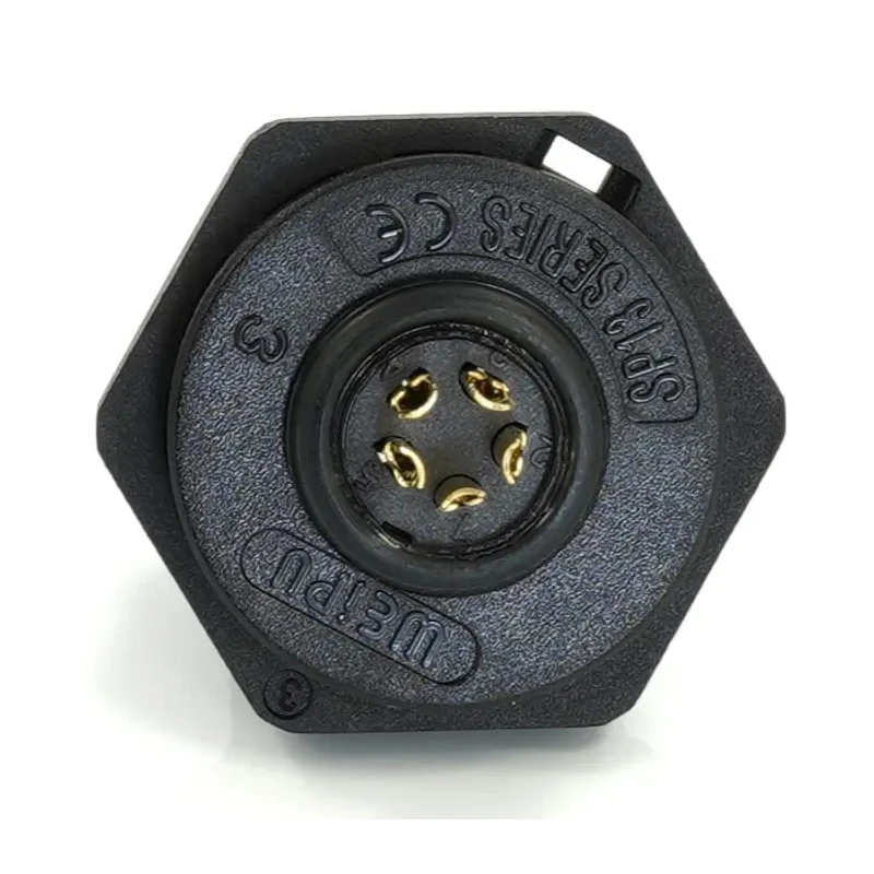 RS PRO Industrial Circular Connector 5 Contacts Rear Mount 13 mm Socket Female IP68 180V 5A 233-8241