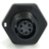 RS PRO Circular Connector 6 Contacts Rear Mount 13 mm Socket Female IP68 125V 5A 233-8243