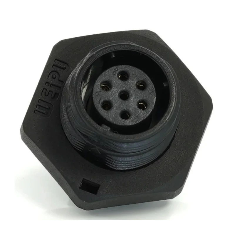 RS PRO Circular Connector, 7 Contacts, Rear Mount, 13 mm Socket, Female, Threaded, IP68, 125V 5A 233-8245