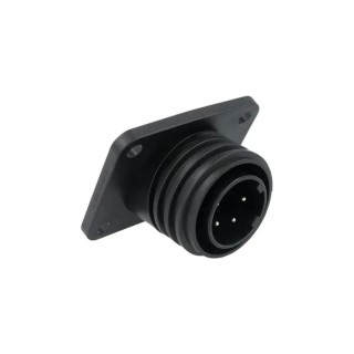 Bulgin Circular Connector, 10 Contacts, Flange Mount, Standard Size, Plug, Male, IP68 Rated, Buccaneer 900 Series PX0941/10/P
