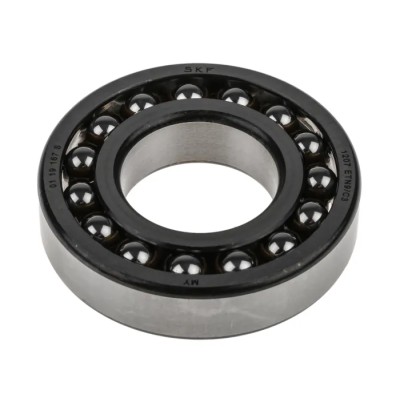 SKF Self-Aligning 2 Row Ball Bearing 35 mm ID, 72 mm OD, 17 mm Race Width, C3 Clearance, Non-Metallic Cage 1207 ETN9/C3