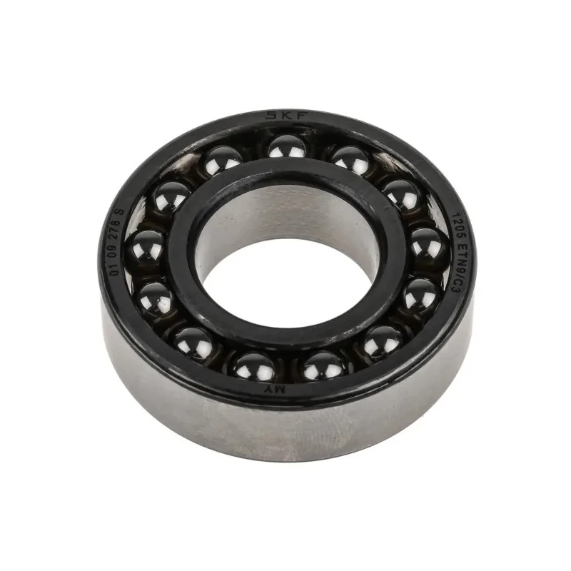 SKF Self-Aligning Ball Bearing 25 mm ID 52 mm OD 15 mm Width Non-Metallic Cage Steel Balls Open Type 2 Row C3 1205 ETN9/C3