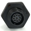 RS PRO Industrial Circular Connector Socket, Female, 9 Contacts, Rear Mount, 13 mm, IP68, Threaded Coupling, 125V 3A 233-8247