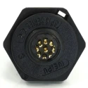 RS PRO Industrial Circular Connector Socket, Female, 9 Contacts, Rear Mount, 13 mm, IP68, Threaded Coupling, 125V 3A 233-8247