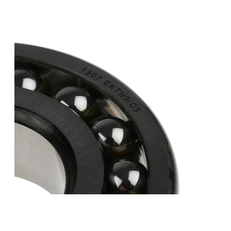 SKF Self-Aligning Ball Bearing 35 mm ID 80 mm OD 2 Row Non-Metallic Cage Open End 1307 EKTN9/C3