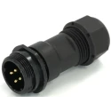 RS PRO Circular Connector, 4 Contacts, Cable Mount, 17 mm, Socket, Male, IP68, 15A, 500V 233-8255