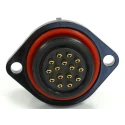 RS PRO Circular Connector 15 Contacts Flange Mount 21 mm Socket Female IP68 400V 5A 233-8304