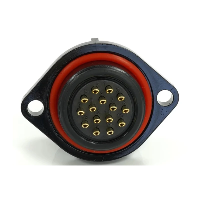 RS PRO Circular Connector 15 Contacts Flange Mount 21 mm Socket Female IP68 400V 5A 233-8304