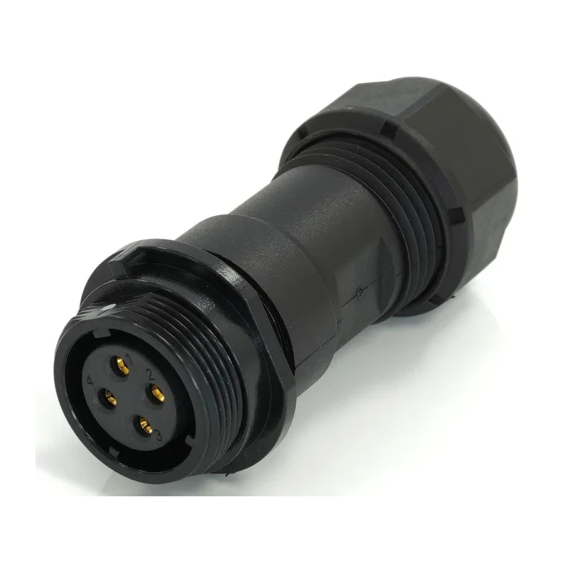 RS PRO Circular Connector, 4 Contacts, Cable Mount, 17 mm, Socket Female, IP68, 15A Current, Threaded Interface 233-8257
