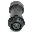 RS PRO Circular Connector, 4 Contacts, Cable Mount, 17 mm, Socket Female, IP68, 15A Current, Threaded Interface 233-8257