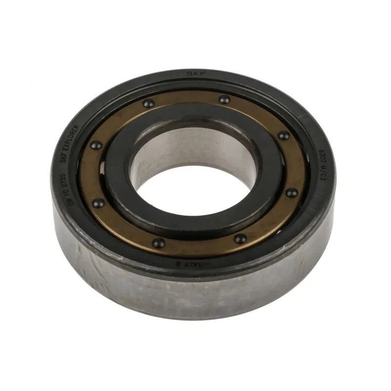 SKF Single Row Deep Groove Ball Bearing 35 mm ID, 80 mm OD, 21 mm Width, Machined Metal Cage, Open Type 6307 M/C3