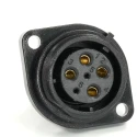 RS PRO Circular Connector 6 Contacts Flange 21 mm Socket Female IP68 500V 25.5A 233-8306
